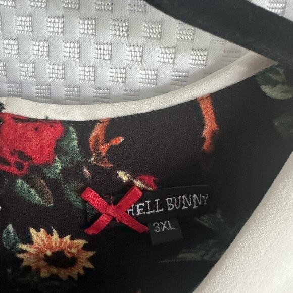 VTG Hell Bunny Vixen Dress Woodland Collar 50s Retro 3x Rockabilly, Plus 46”x36” - Picture 5 of 13